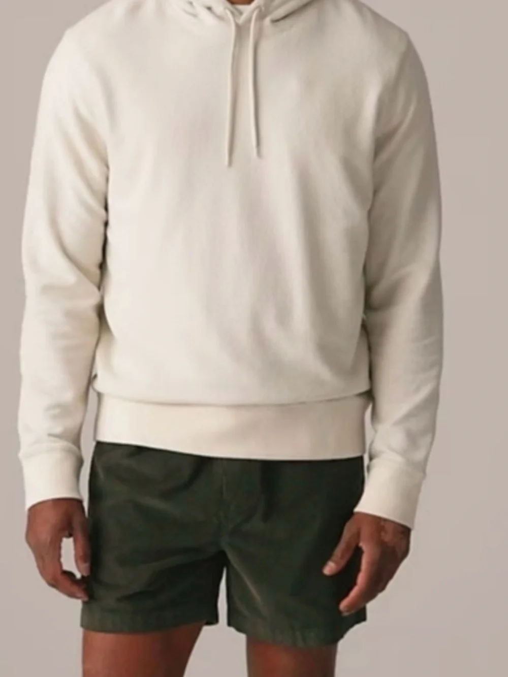 J. Crew Textured hooded sweater-tee in Bone Size M BZ311